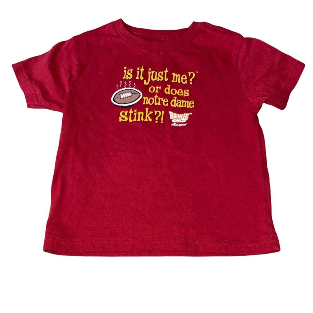 Rabbit Skins Red, Yellow, White, Brown & Black Short Sleeve T-Shirt